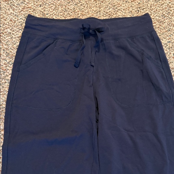 Athletic Works Pants - Navy Blue Jogger Cropped Pants- Small